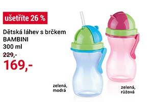 Dětská láhev s brčkem BAMBINI