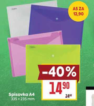 Spisovka A4 335 x 235 mm