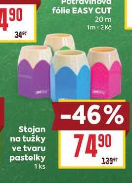 Stojan na tužky ve tvaru pastelky 1 ks 