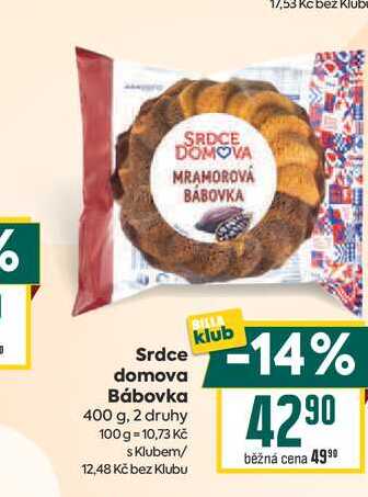 Srdce domova Bábovka 400 g