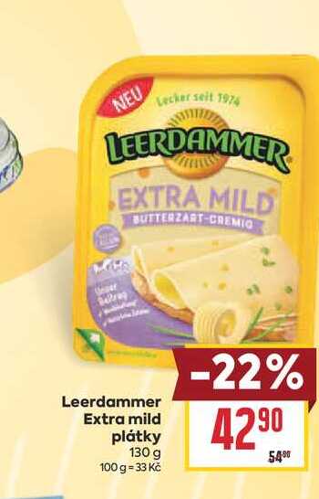 Leerdammer Extra mild plátky 130 g