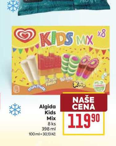 Algida Kids Mix 8 ks 398 ml 