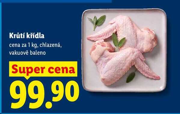 Krůtí křídla, cena za 1 kg