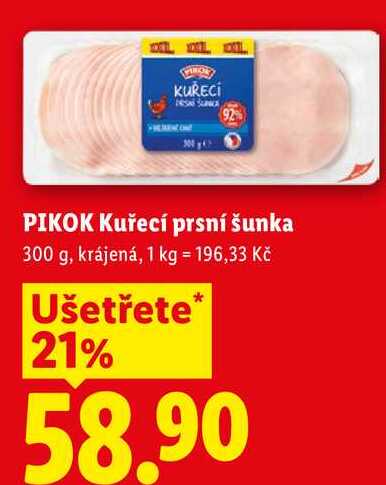 PIKOK Kuřecí prsní šunka, 300 g