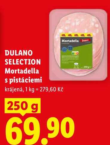 DULANO SELECTION Mortadella s pistáciemi, 250 g