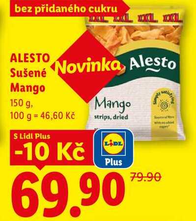 ALESTO Sušené Mango, 150 g