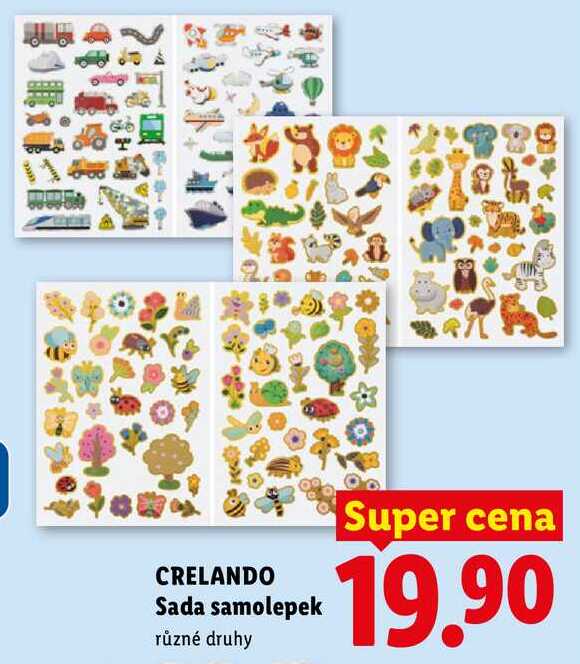 CRELANDO Sada samolepek 