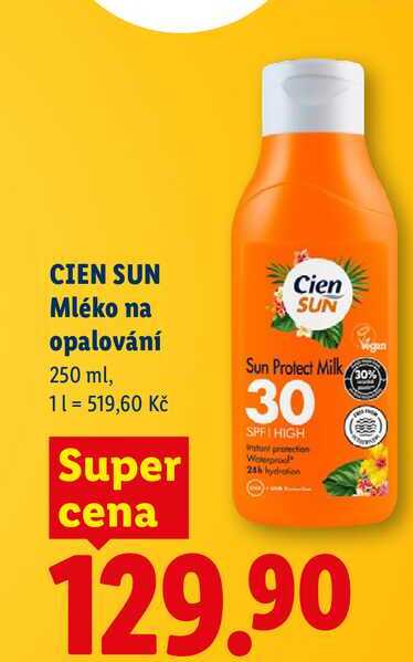 CIEN SUN Mléko na opalování, 250 ml