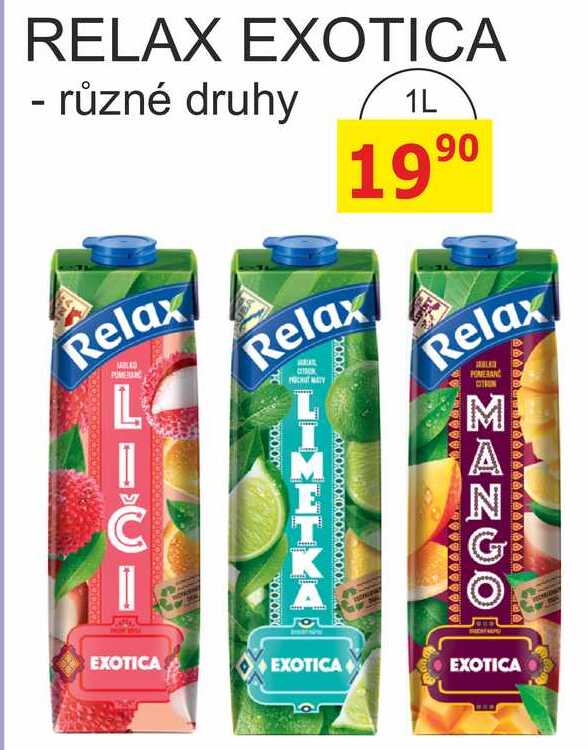 RELAX EXOTICA - různé druhy 1l