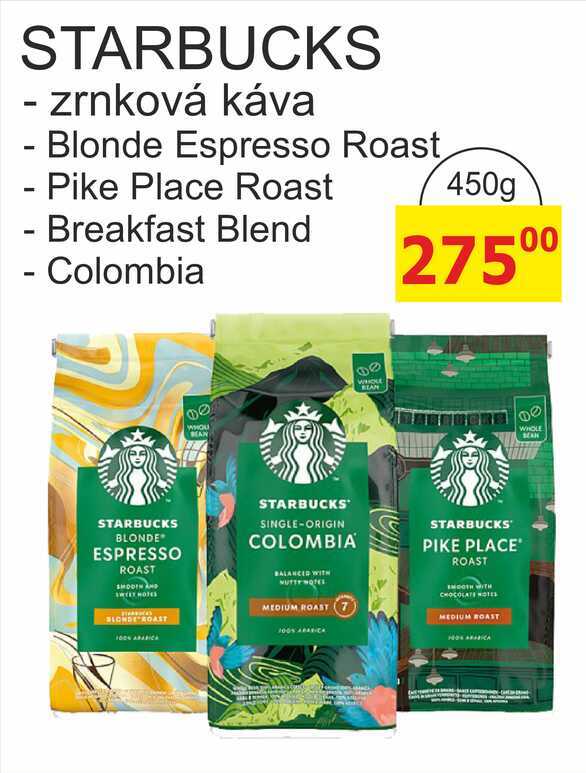 STARBUCKS - zrnková káva 450g