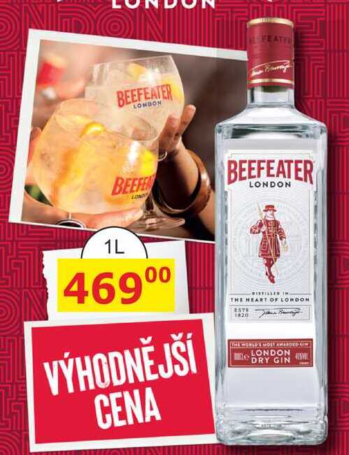 Beefeater London dry gin 1l