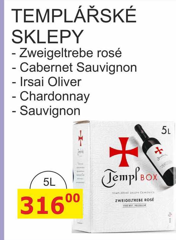 TEMPLÁŘSKÉ SKLEPY BOX 5L