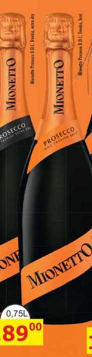 Mionetto Prosecco Doc Treviso šumivé víno BRUT 750ml