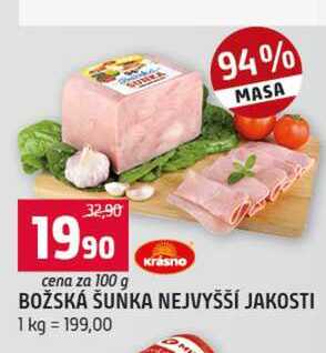 BOŽSKÁ ŠUNKA NEJVYŠŠÍ JAKOSTI 100g