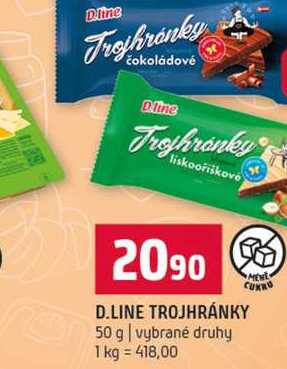 D.LINE TROJHRÁNKY 50 g vybrané druhy 