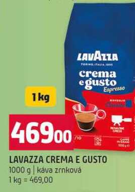 LAVAZZA CREMA E GUSTO 1000 g káva zrnková