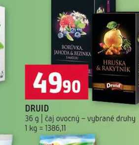 Druid 36 g čaj ovocný vybrané druhy 