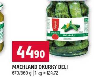 MACHLAND OKURKY DELI 670/360 g