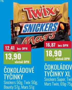 ČOKOLÁDOVÉ TYČINKY