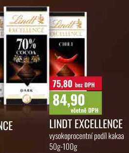 LINDT EXCELLENCE, 50g-100g