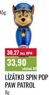LÍZÁTKO SPIN POP PAW PATROL, 8g