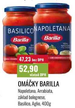OMÁČKY BARILLA, 400g 