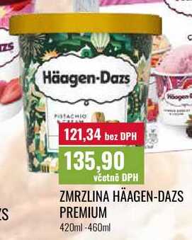 ZMRZLINA HÄAGEN-DAZS PREMIUM, 420ml-460ml