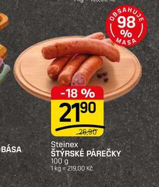ŠTÝRSKÉ PÁREČKY 100 g