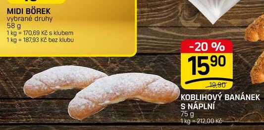 KOBLIHOVÝ BANÁNEK S NÁPLNÍ 75 g