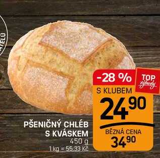 PŠENIČNÝ CHLÉB S KVÁSKEM 450 g 