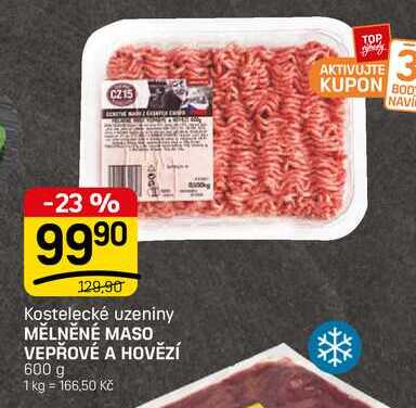 MĚLNĚNÉ MASO VEPŘOVÉ A HOVĚZÍ 600 g