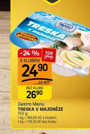 TRESKA V MAJONÉZE 150 g