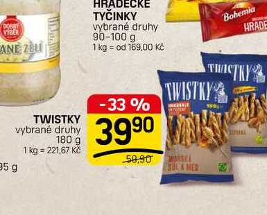 TWISTKY vybrané druhy 180 g 