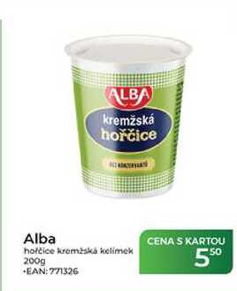 Alba hořčice kremžská kelímek 200g 