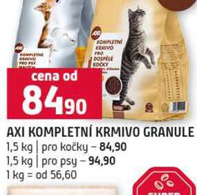 AXI KOMPLETNÍ KRMIVO GRANULE 1,5 kg pro kočky 