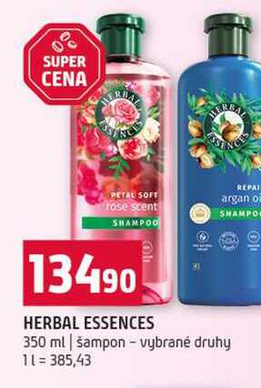 HERBAL ESSENCES 350 ml šampon vybrané druhy