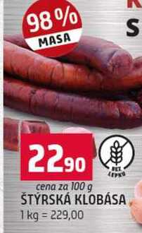 ŠTÝRSKÁ KLOBÁSA 100g
