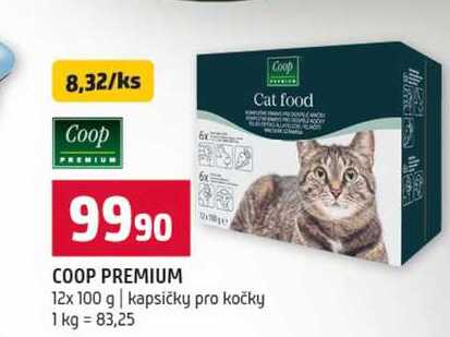 COOP PREMIUM 12x 100 g kapsičky pro kočky