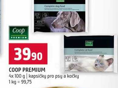 COOP PREMIUM 4x 100 g kapsičky pro psy a kočky