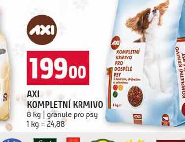 AXI KOMPLETNÍ KRMIVO 8 kg granule pro psy