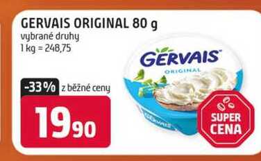 GERVAIS ORIGINAL 80 g vybrané druhy