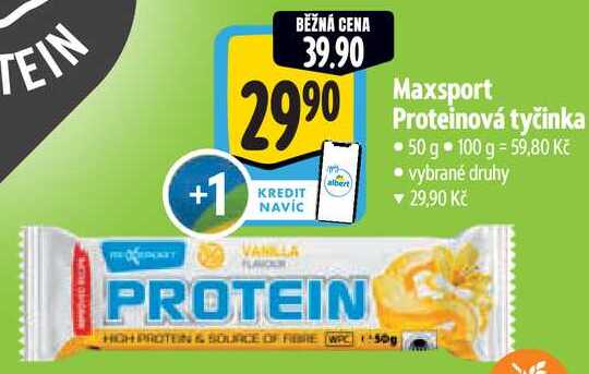 Maxsport Proteinová tyčinka, 50 g