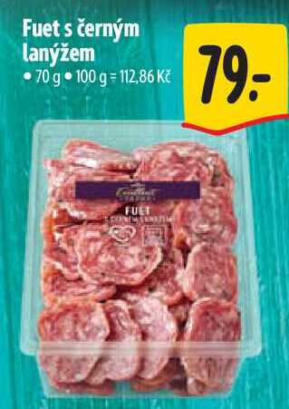 Fuet s černým lanýžem, 70 g