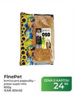 FinePet krmivo pro papoušky- proso super mix 800g  