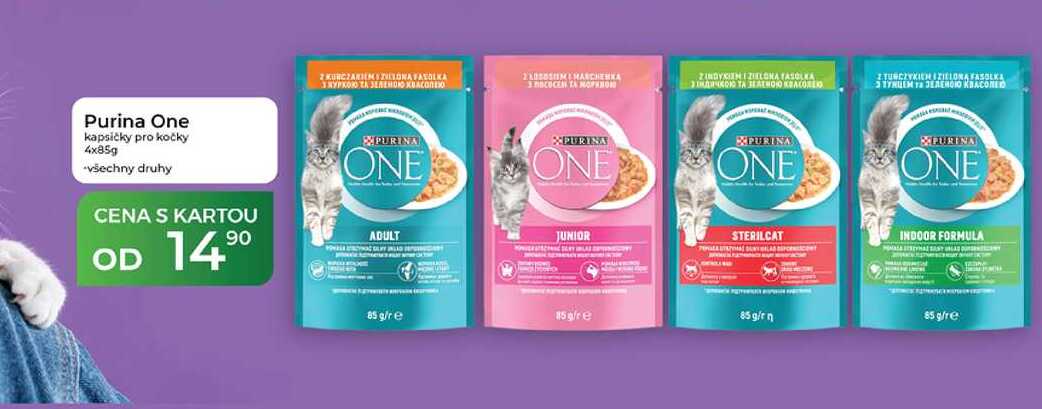 Purina One kapsičky pro kočky 4x85g