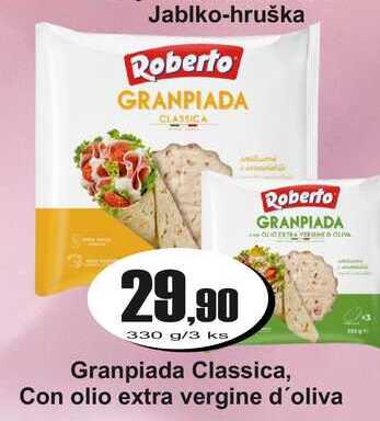 Granpiada Classica, Con olio extra vergine d'oliva 330 g/3 ks