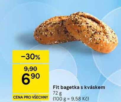 Fit bagetka s kváskem, 72 g