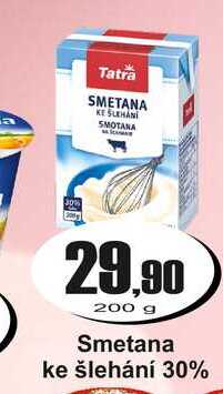 Smetana ke šlehání 30% 200 g