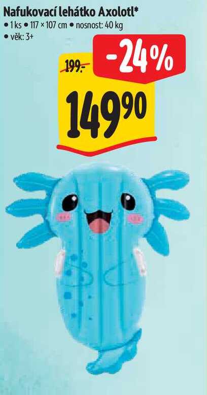 Nafukovací lehátko Axolotl*, 1ks