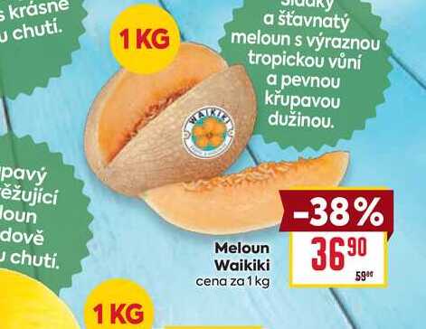 Meloun Waikiki cena za 1 kg